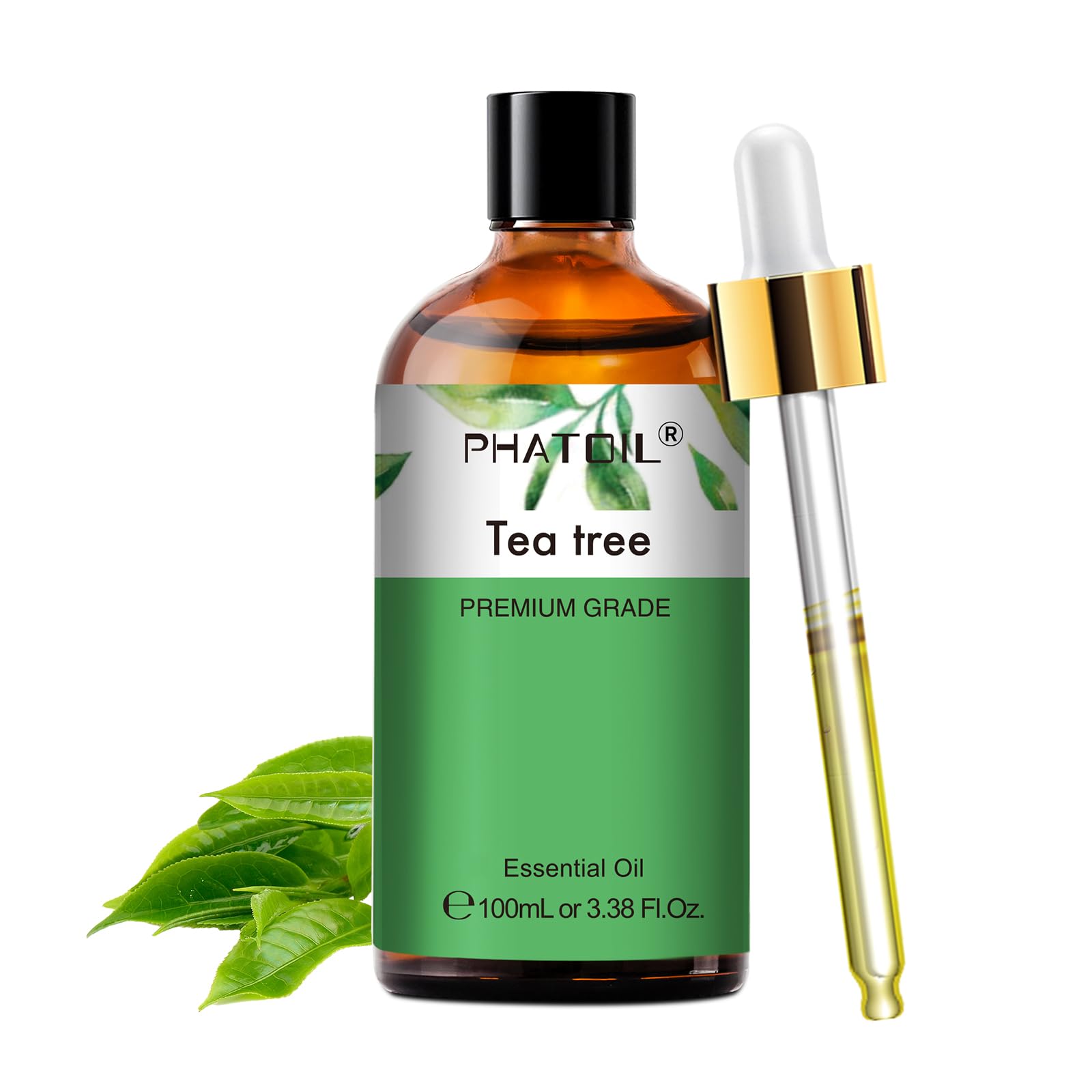 Tea Tree Oil, Olio Essenziale di Tea Tree Puro Naturale 100 ml, Oli Essenziali Albero del Tè per Diffusori Aromaterapia Umidificatori Candele