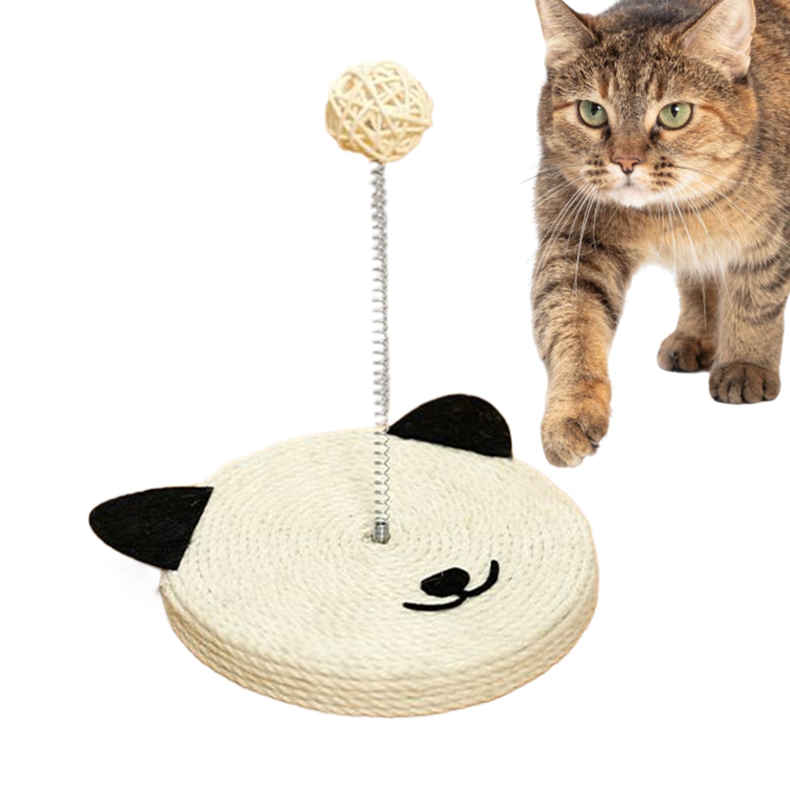 Griffoir en sisal pour chaton d'intérieur dans le salon