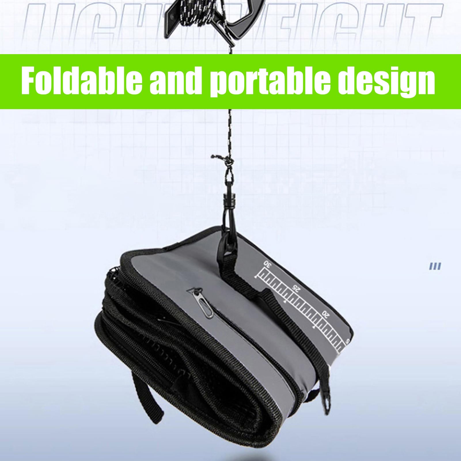 Secchio da – secchio per esche da | 47 l galleggiante | rete portatile da con corda anti corda | Trap pieghevole – contenitore per acqua salata – minnows e acqua