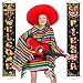 Blulu Mexican Fiesta Party Door Decoration Cinco De Mayo Door Banner Welcome Fiesta Banner Mexican Porch Sign Carnival Wall Hanging Decoration Taco Cactus Party Supplies