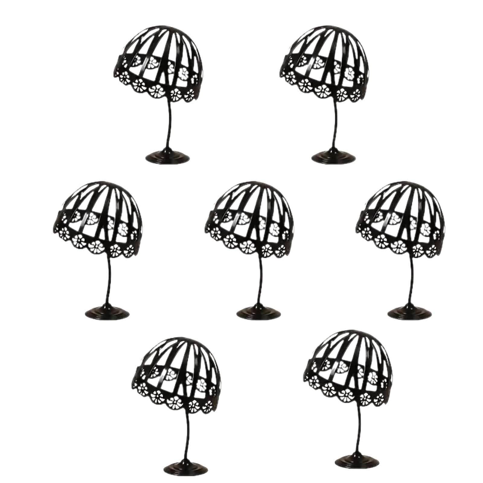 zyrqon 3pcs Hat Holder Freestanding Wigs Cap Storage Display Rack Dryer Stand Organizer Clothes Shop Home Storing