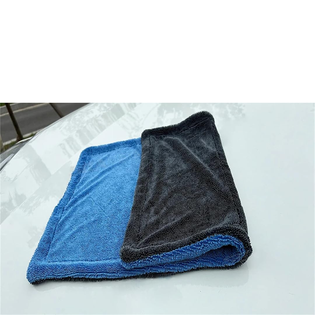 Kelsiop Asciugamano ultra spesso assorbente in microfibra per lavaggio auto per dettagli auto asciugatura rapida panno senza graffi 1200 g/m² diverse dimensioni