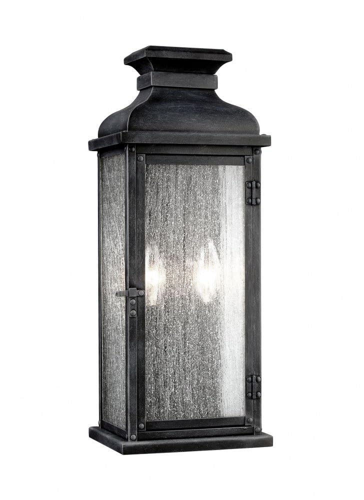 Generation Lighting-Sean Lavin-Two Light Outdoor Wall Sconce In Transitional Style-7 Inch Wide By 18.13 Inch Tall