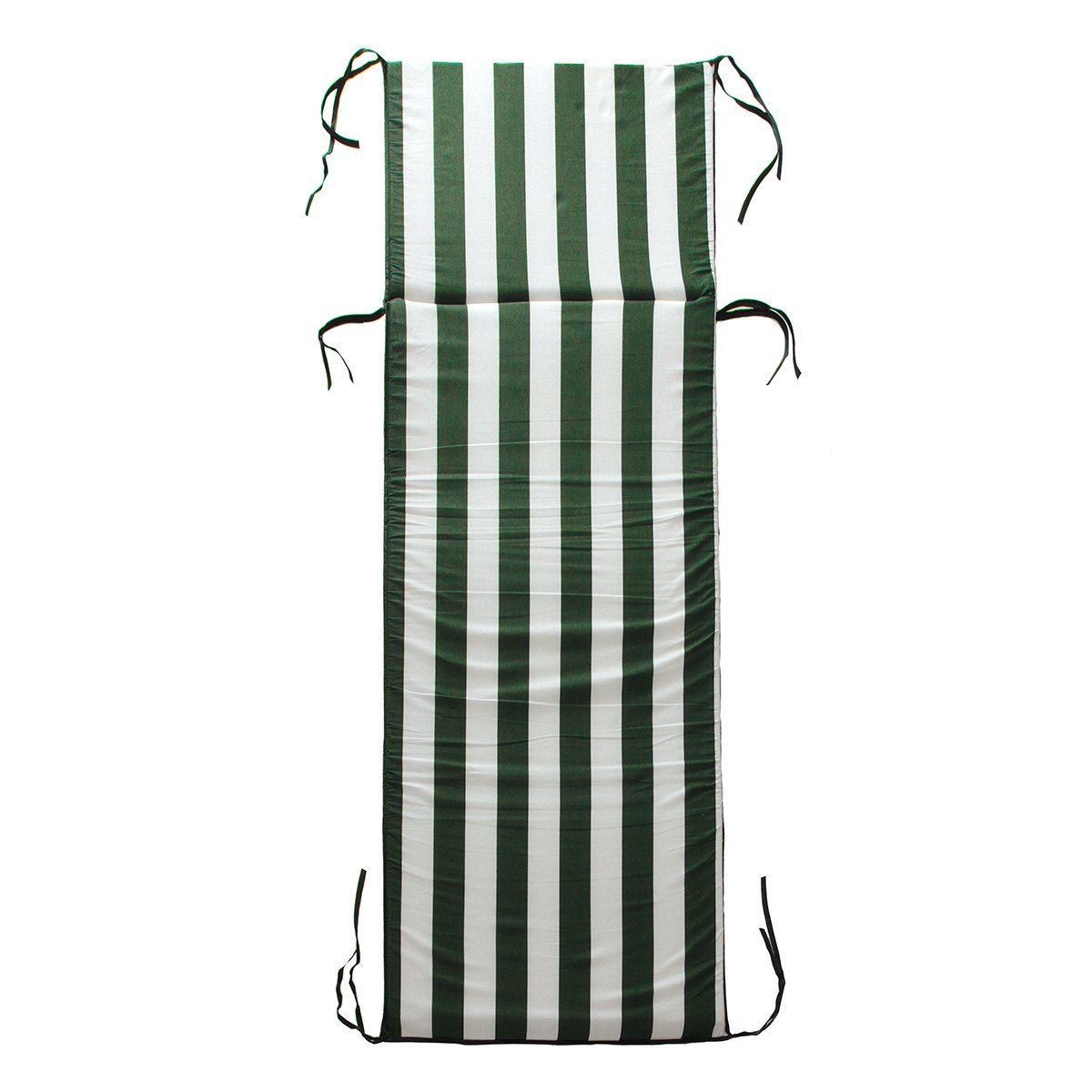 Morbidissimi Cuscino per Lettino Prendisole Sdraio da Esterno Giardino Rigato 60x190 cm P498 Verde