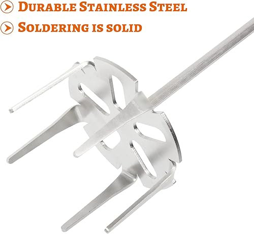 Miniatura 4 de Extractor de cerdo, triturador de carne de acero inoxidable utilizado con taladro manual estándar para carne de res, pollo, triturador de patatas y