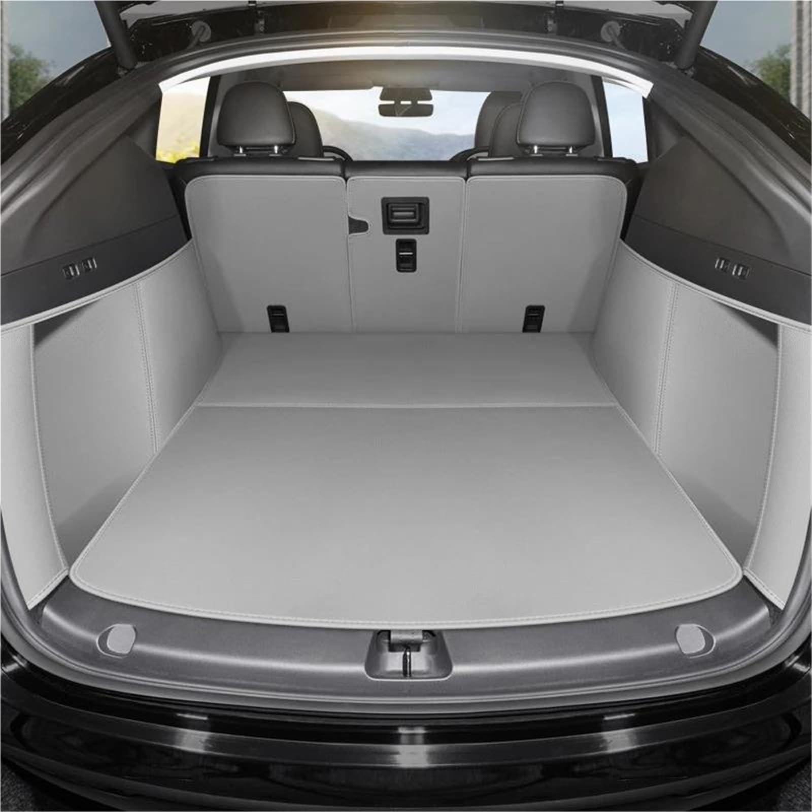 Vasca Custodia Per Baule Per E81 2004-2013 Copertura Completa Tappetini Bagagliaio Di Un'auto Personalizzati Dettagli Interni Cargo Tray Liners Protector Pad(Gray,2011)