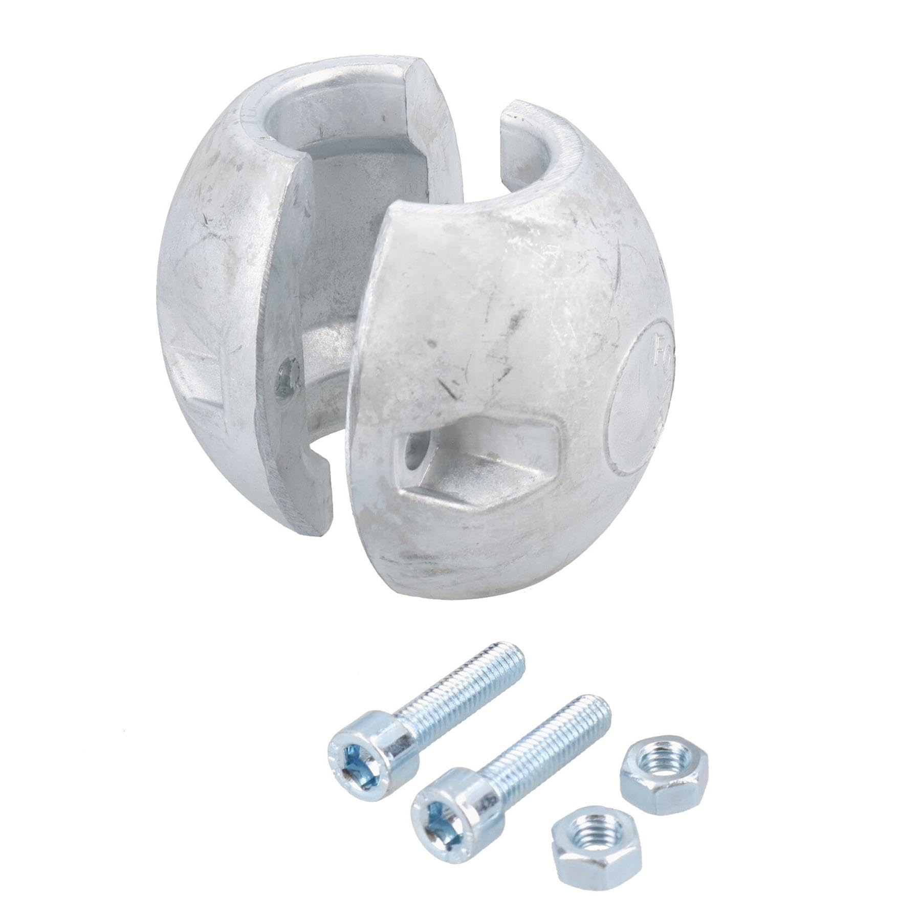 AB Tools 15oz Zinc Clamp On Sacrificial Anode for 25mm Shaft Saltwater Boat Propeller