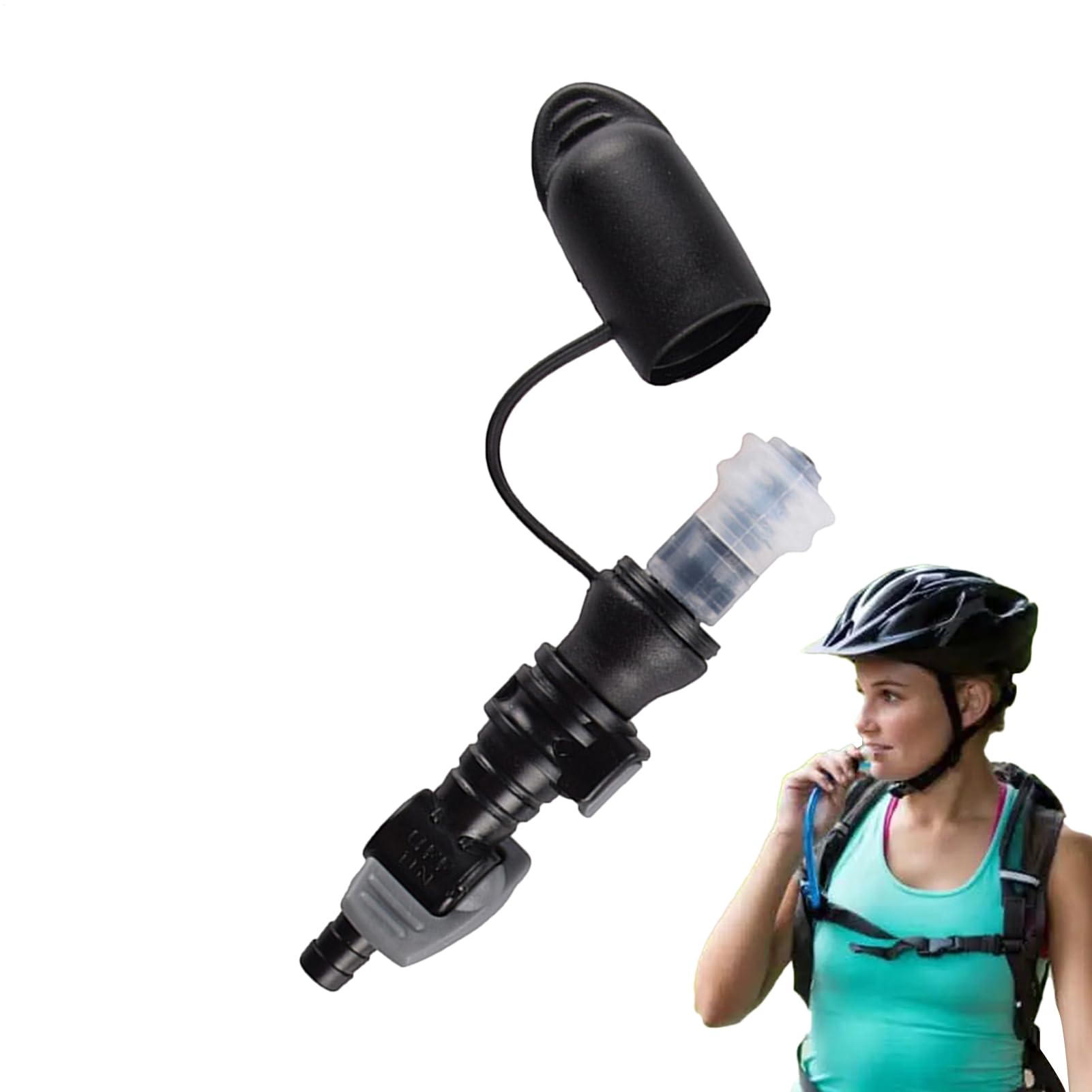 Bolsas de hidratación: reemplazo de boquilla de silicona de 45 °, bolsa de agua a prueba de fugas, válvulas de mordida tubo de boquilla fácil limpia | Válvula de silicona suave para andar en bicicleta