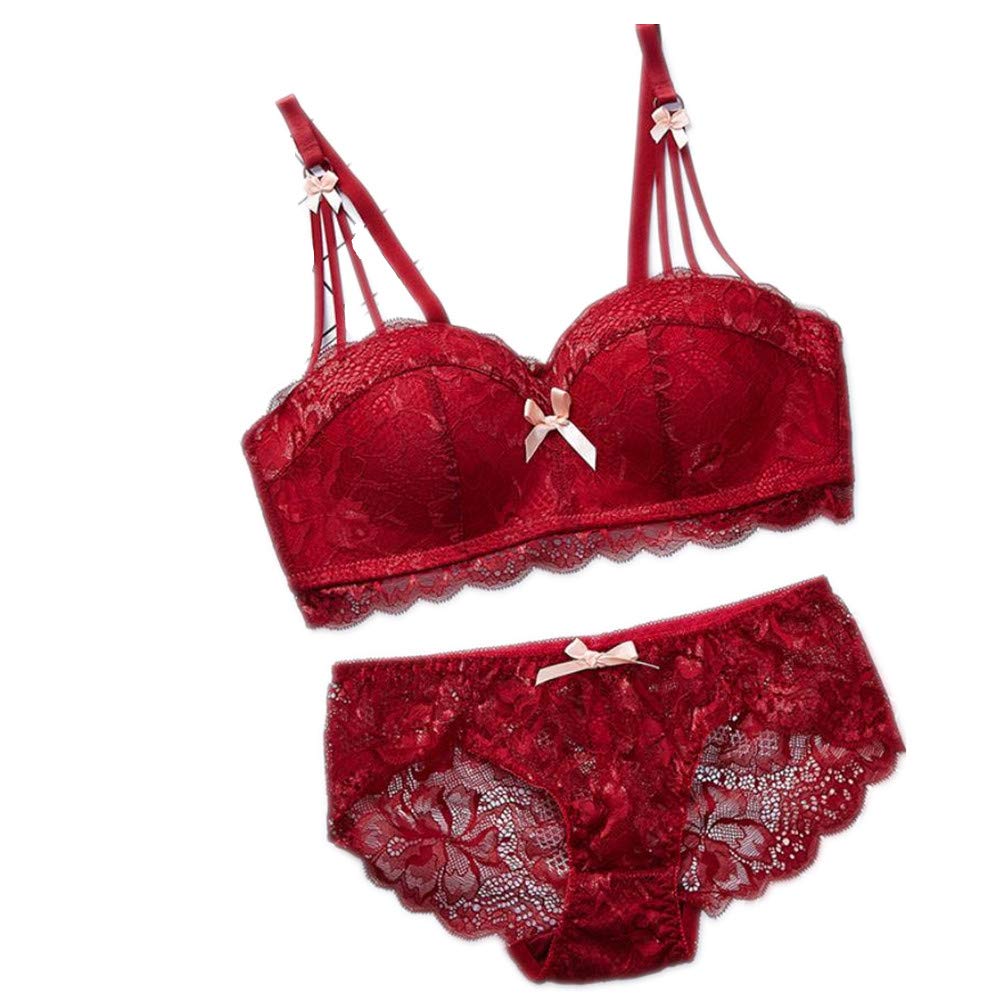 Buy Girl Bra Set Half Cup Bra Gathered Bra lace Underwear Online at desertcartINDIA