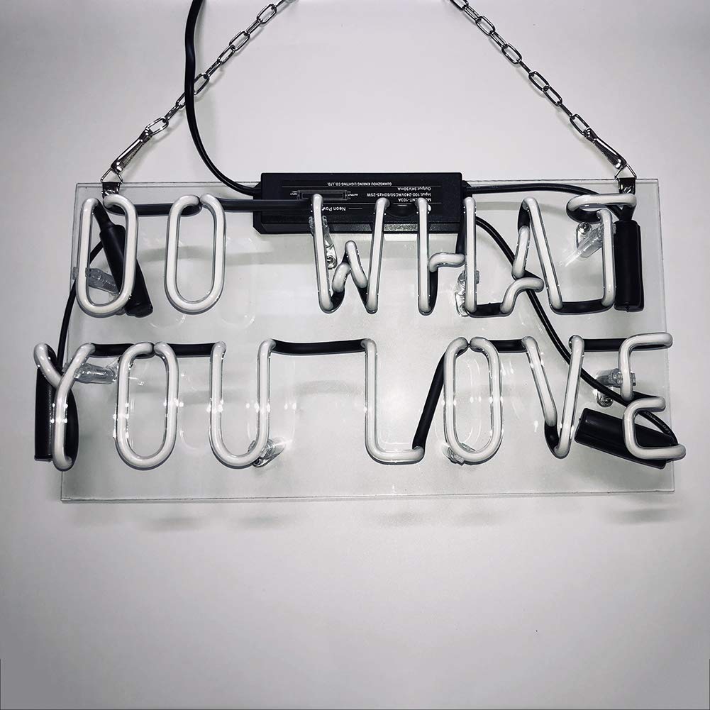 Amazon.co.jp: DO WHAT YOU LOVE ネオンサイン ライト NEON SIGN 白色