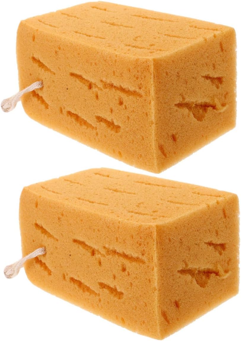 STOBAZA 2pcs Multi-use Cleaning Sponge Soft Sponge for Bathing Car Washing Suitable for Sedans Suvs