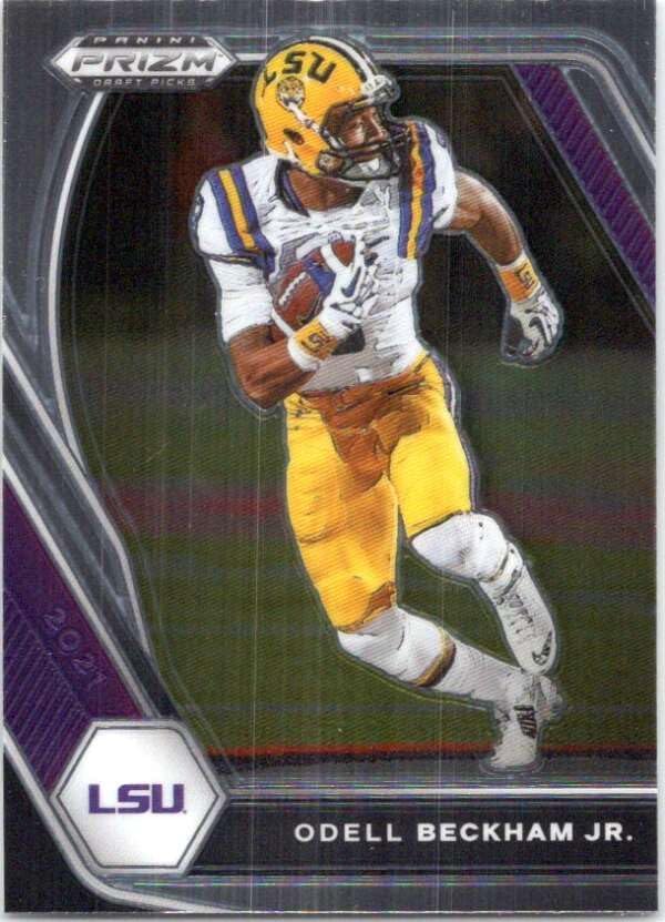 2021 Panini Prizm Draft Picks #61 Odell Beckham Jr. LSU Tigers Football Trading Card Thumbnail
