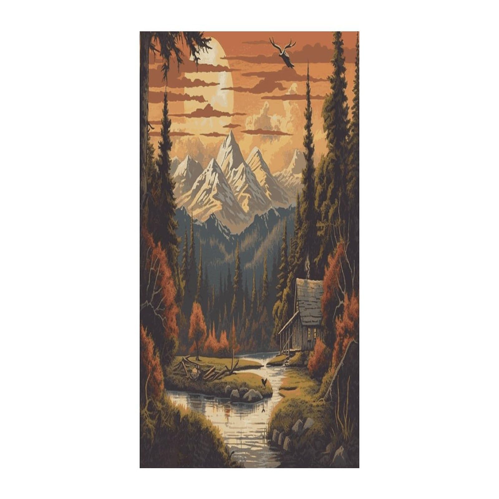 Fekiloot Style Great Outdoors Door Curtain Room Divider Curtains