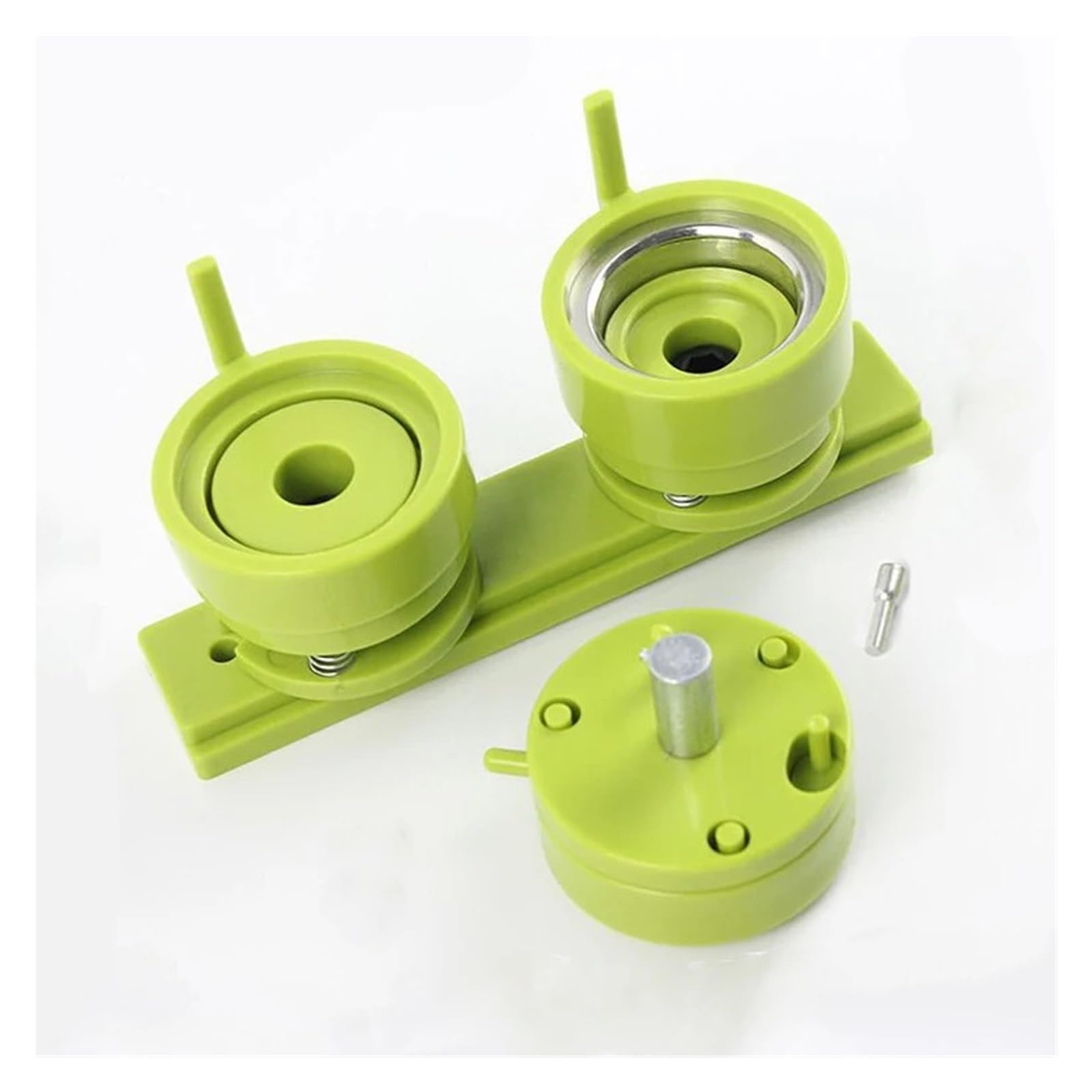 Button Machine Badge Maker 32mm DIY Button Maker Badge Press Machine Pin Badge Making Kit Button Printing Machine with 100pcs Button Parts and Circle Cutters for Party and DIY