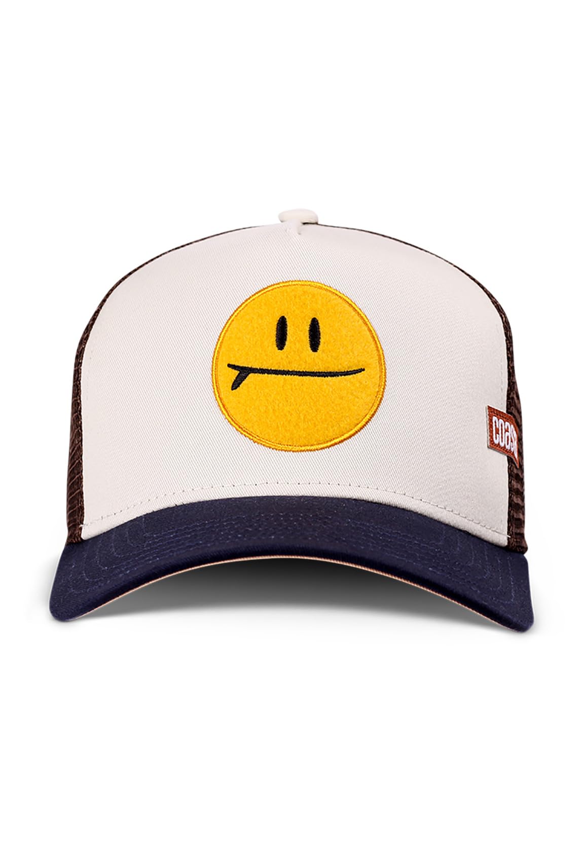 Coastal Trucker Cap SURF and Smile Khaki