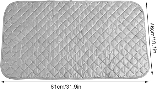 Heat Ironing Board Cover Pad Set, Compact Ironing Mat for Washer Dryer - Non-Slip Heatproof Iron Board Alternative with Washer & Dryer Heat Protection