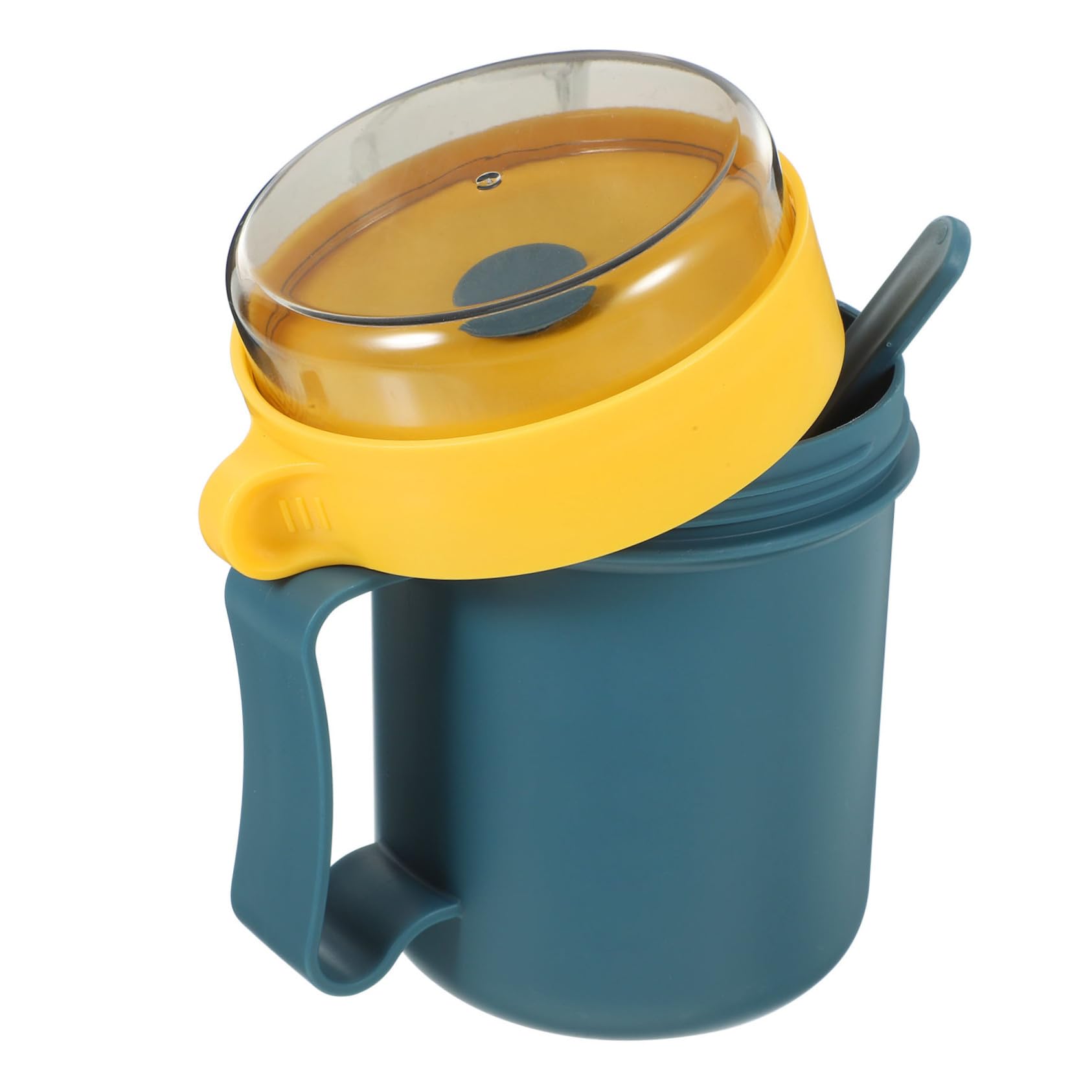 Taza de desayuno portátil con sello hermético de 500ml que evita fugas en tu bolso o mochila.