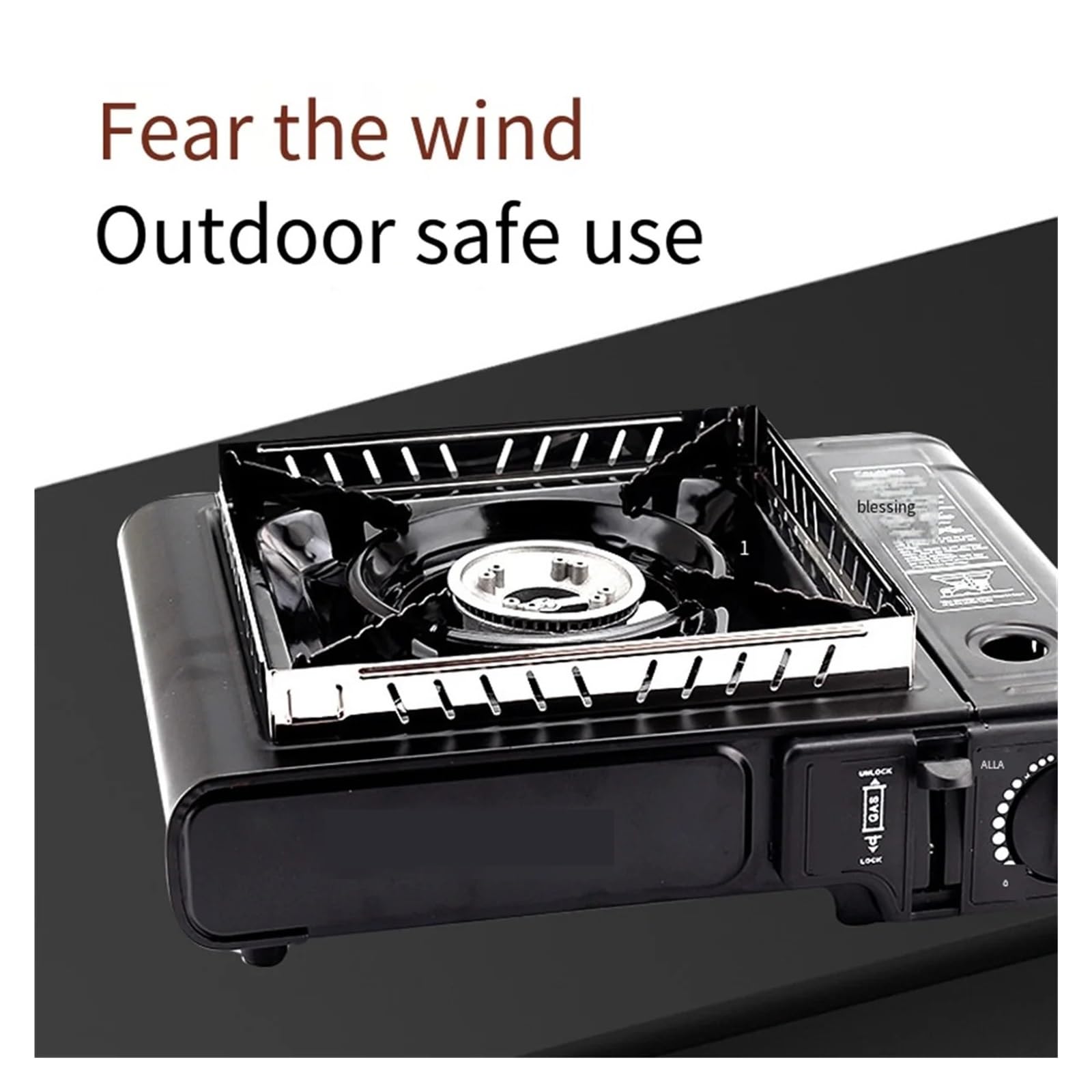 Estufa De Gas For Exteriores, Protector Contra El Viento Plegable, Pantalla Quemador Acero Inoxidable, Cocina, Barbacoa, Accesorios For Acampar Y Senderismo FáCil De Cocinar