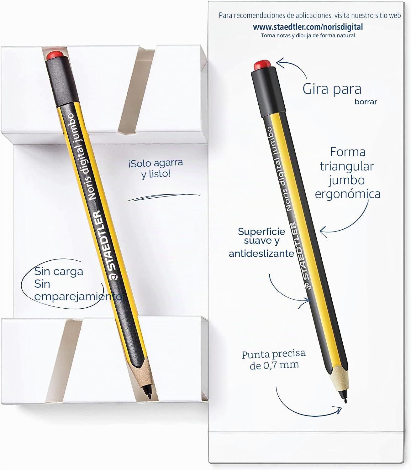 STAEDTLER Noris Digital Jumbo Stylus – EMR, 0,7 mm, 5 puntas