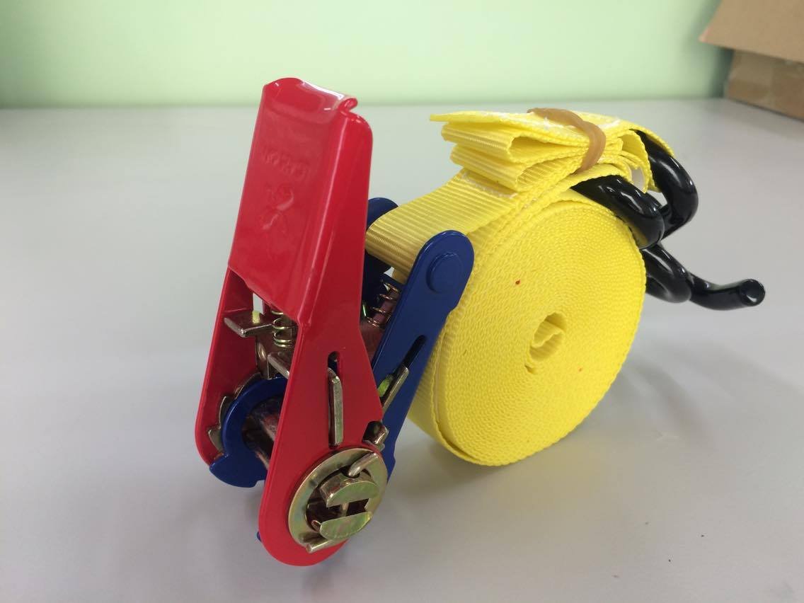 Seculok 1" X 15' Super Vivid Ratchet Straps w/S Hooks (2-Pack)