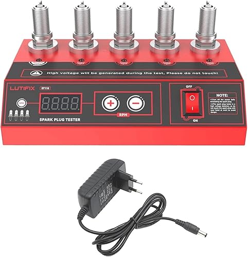 Probador de bujías, probador de chispas de frecuencia ajustable de 5 agujeros, 200-9000 rpm, herramienta de diagnóstico para vehículos de gasolina