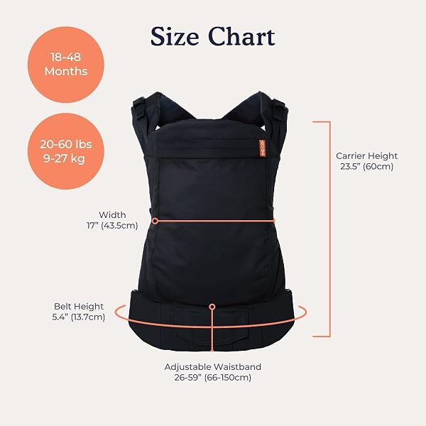 Beco Toddler Carrier with Extra Wide Seat, 100% Cotton - Front-Carry & Backpack Style - Lightweight & Ergonomic Sling Carrier for Children (24-48 Months) - Grey - 5