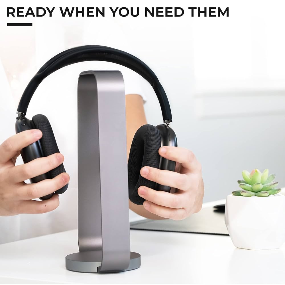 スピーカー・ウーファー HUMANCENTRIC Aluminum Headphone Stand Amazon.com: HumanCentric Headphone Stand Headset Holder in