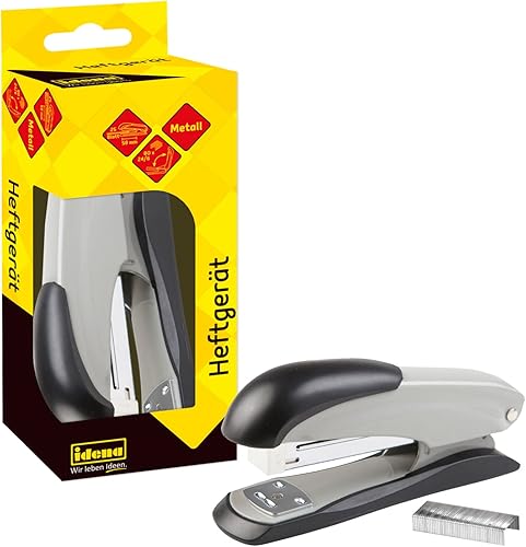 Miniatura 2 de Idena 300947 Grapadora para grapas Tamaño 24/6 Capacidad 25 Hojas Gris