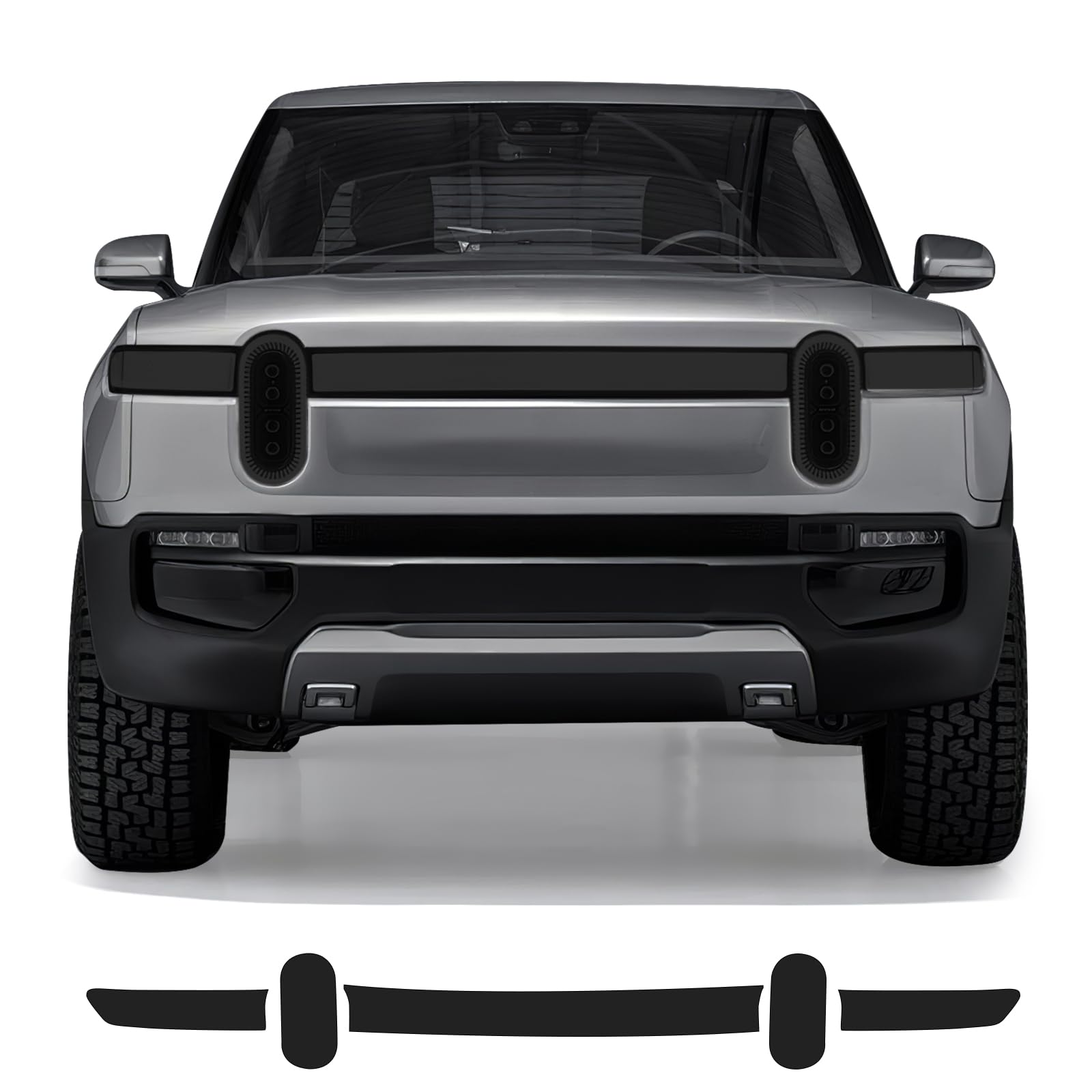 Paintville for Rivian R1T R1S 2021 2022 2023 2024 2025 TPU Headlights Smoke Tint PPF 30% VLT Smokey Headlamp Film Paint Protection Custom Fit Anti Scratch Self Healing Guard Rivian Accessories