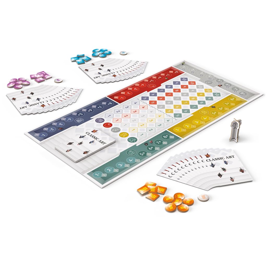 CMON | Classic Art | Juego de Mesa de Estrategia para Adultos | A Partir de 14 Años | De 3 a 5 Jugadores | 30-60 Minutos por Partida | Español