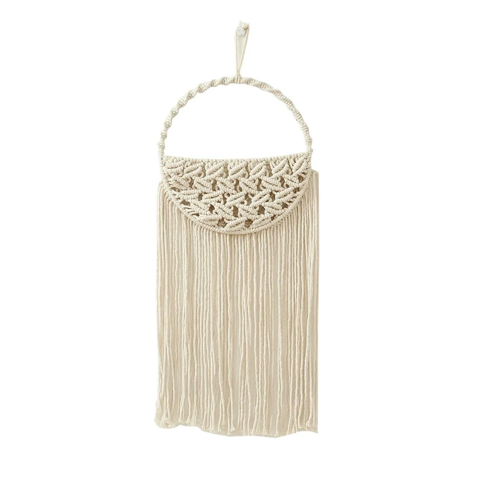 FGUJSUR Tapestry Wall Hanging Macrame Wall Hanging Handmade Woven Tapestry Ornament For Apartment Bedroom Living Room Home Decoration Pendant(Style 02)