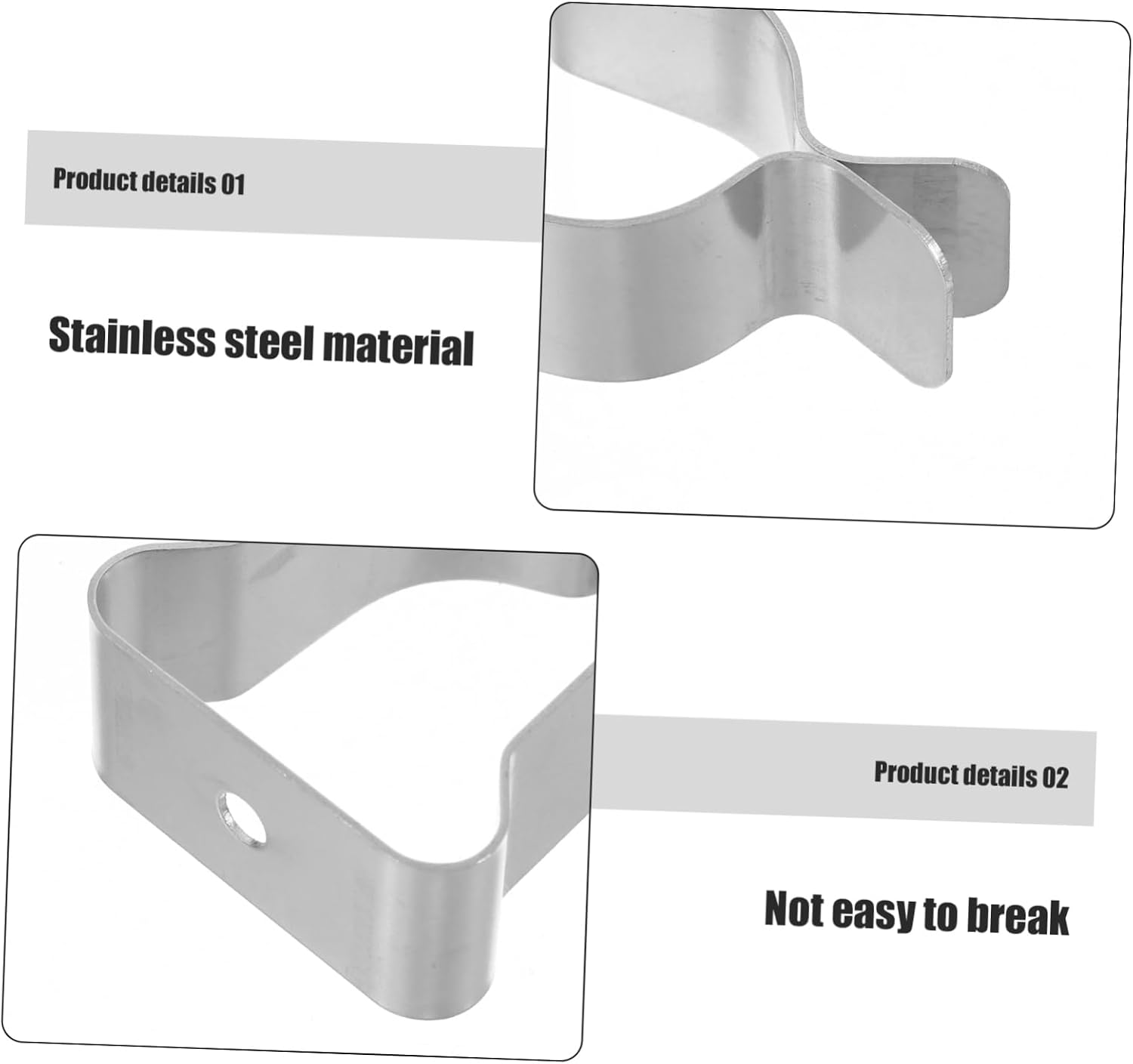 ORFOFE 10pcs Window Cover Spring Clips Hardware Kit for Easy Installation of Basement Retaining Clips for Residential and Commercial Use