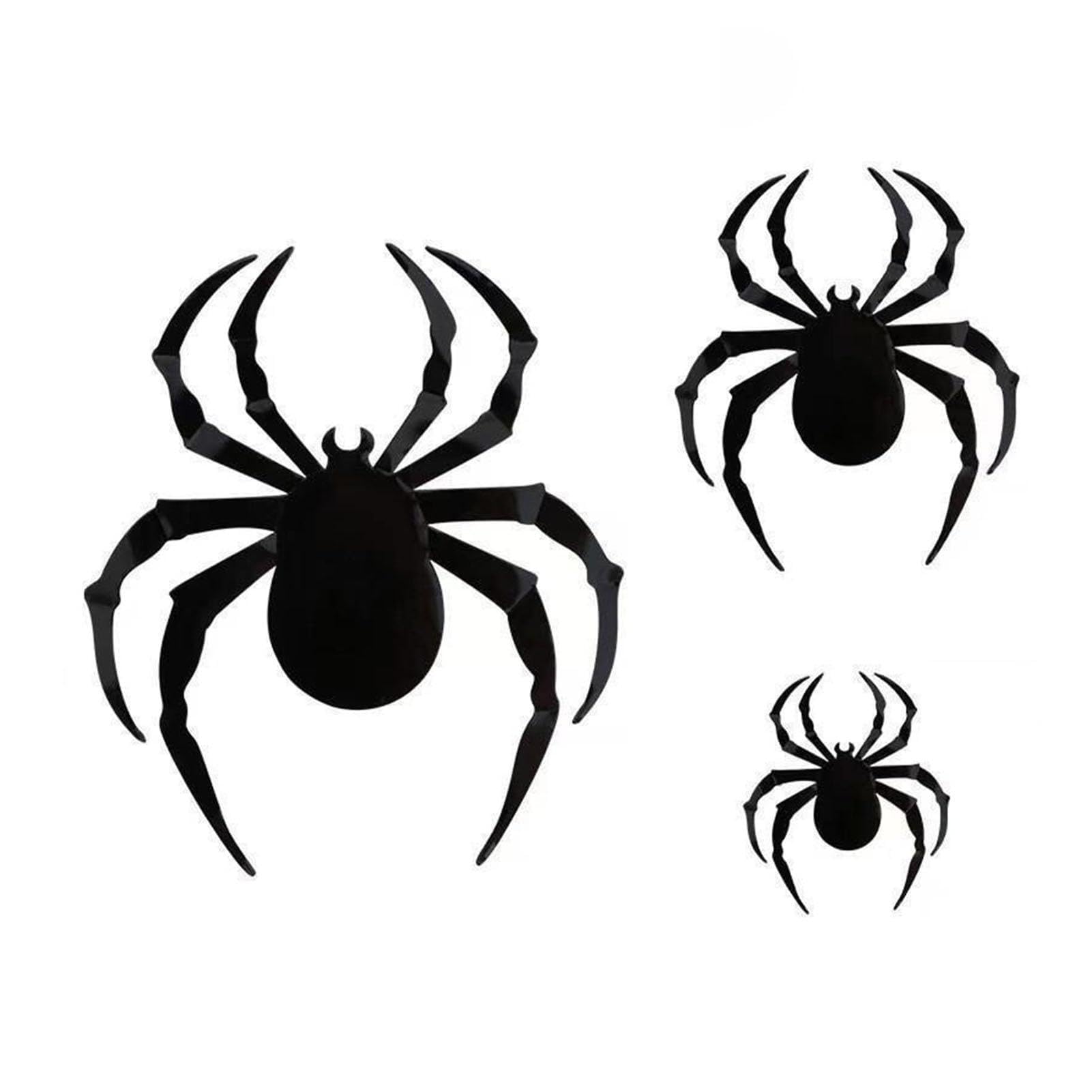 3D Halloween Bat Wall Stickers, Waterproof Plastic Scary Decals, Indoor DIY Room Decor for Party 24PCS