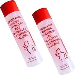 Removedor de Manchas de Tintura Capilar na Pele, 100ml, Kit com 2 Unidades, Uso Profissional