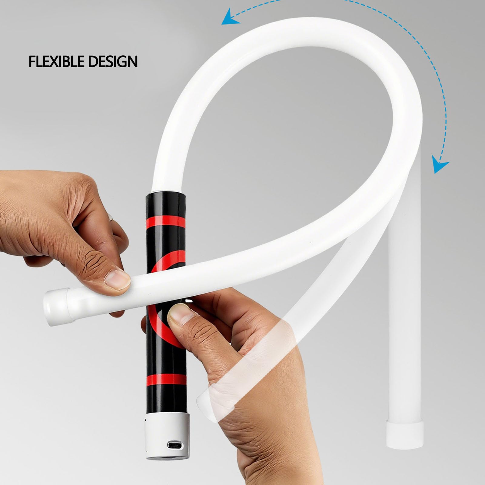 Asixxsix Luce LED Flessibile da 68 Cm, Barra Luminosa Pieghevole con 3 | Torcia elettrica flessibile, elevata luminosità 800LM, ricaricabile, per meccanici sotto il cofano, ispezione garage,