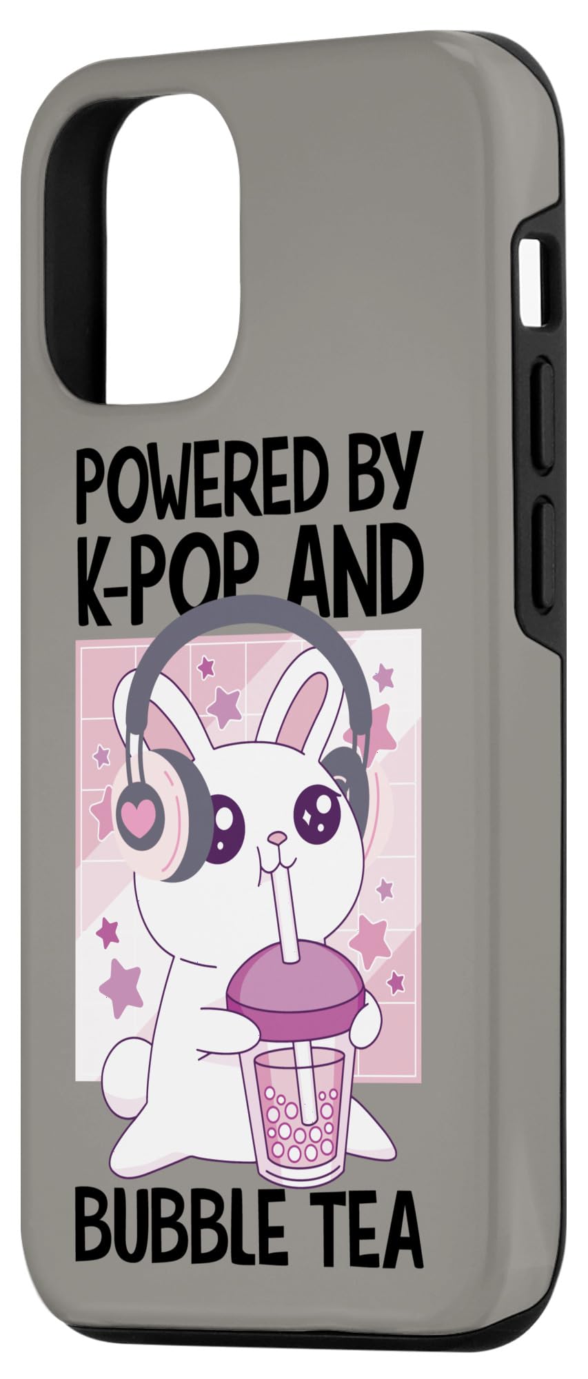 iPhone 12/12 Pro K-Pop & Bubble Tea Heart K-Drama Korean Pop Music Fan Case - Image 2