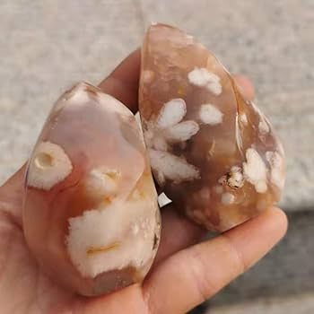 Amazon.co.jp: 天然水晶の原石 1pc 天然花瑪瑙クリスタル石の