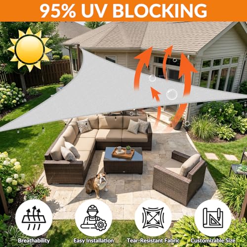 Image of KANAGAWA 16'X27' Sun Shade Sail Gray Curved Square Customizable