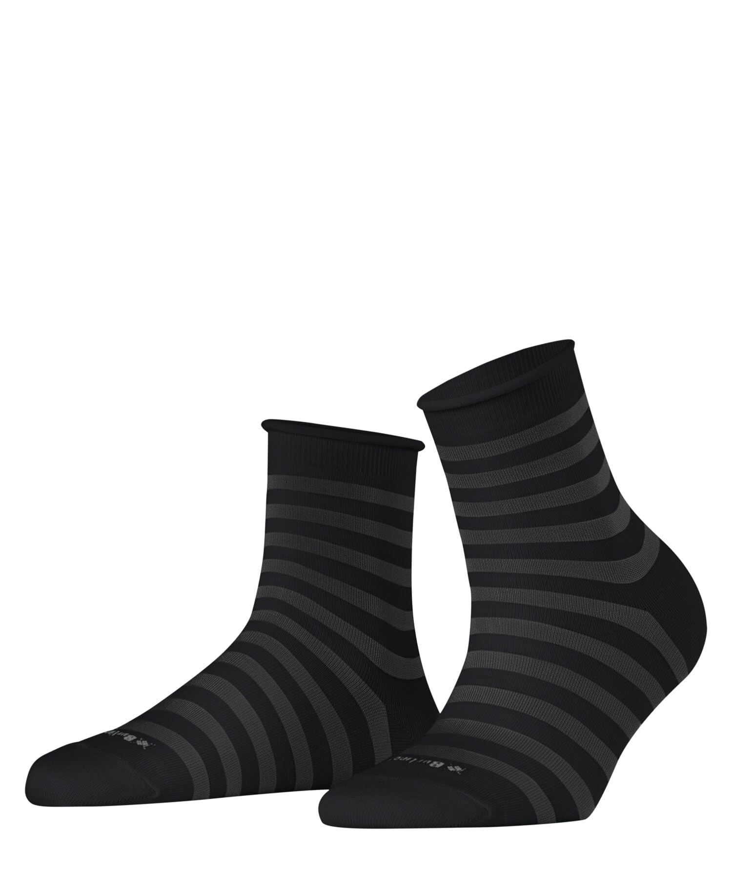Burlington Women's Black 3000 Swansea W Sso Cotton Patterned 1 Pair Socks, 3.5-7