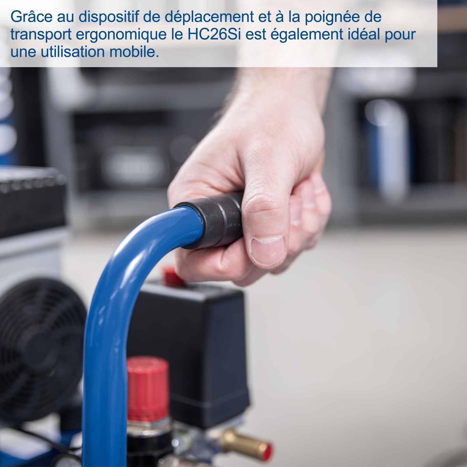 Scheppach Compresseur d’air HC26Si | Compresseur à air ultra silencieux | Cuve 24 L | 8 bars | 230 V | Capacité d’aspiration 162 L/min | Sans huile & Peu d'entretien