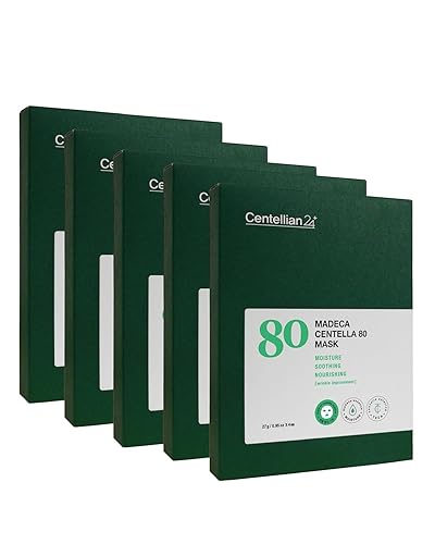 CENTELLIAN 24 Madeca Mask (extra hidratante, 20 piezas) - Mascarilla facial, ultra hidratante y calmante para pieles secas y sensibles. Cuidado de disponible en Yaxa Mexico
