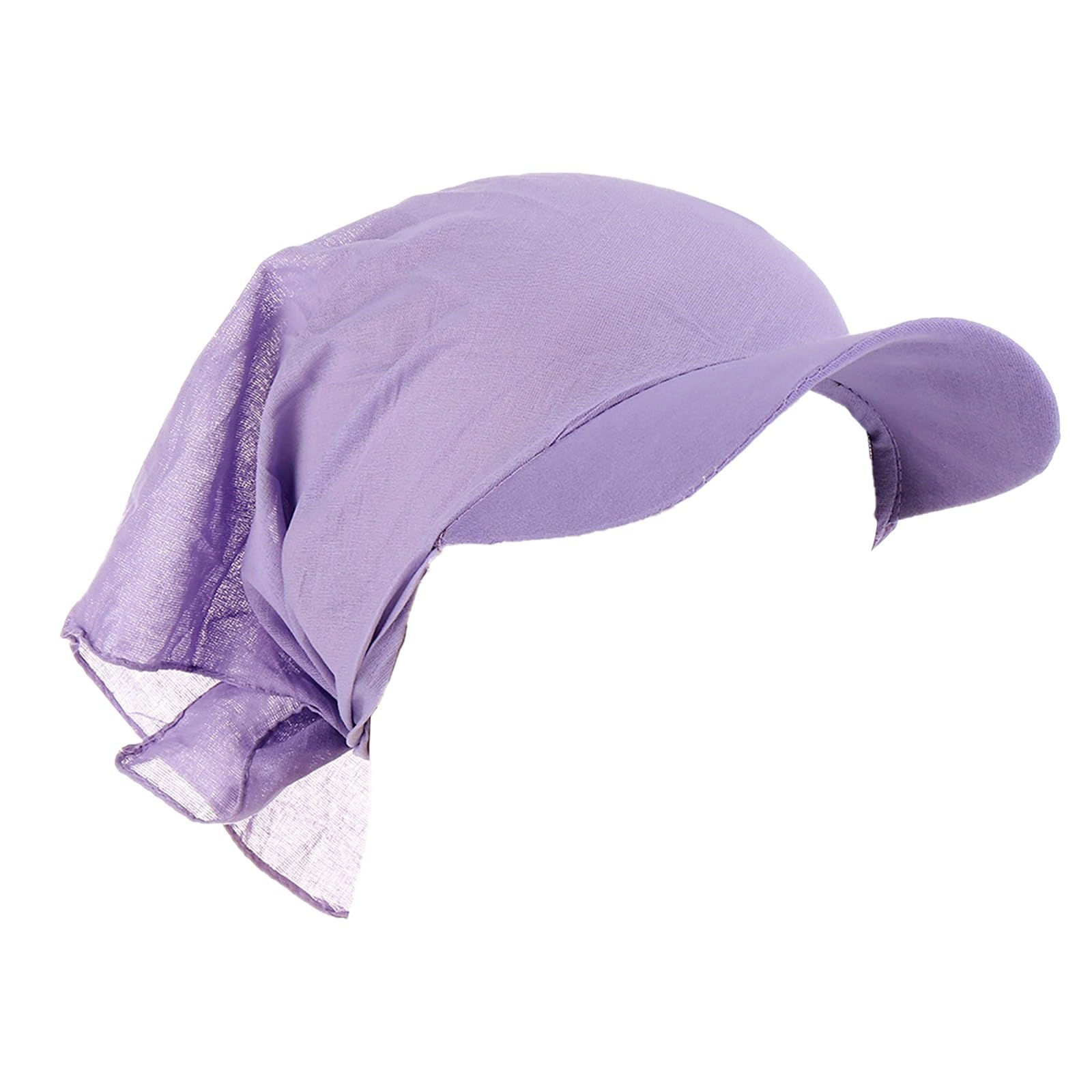 Hat Mesh Solid Candy Color Outdoor Windproof and Sunscreen with Brim All Cotton Printed Headscarf Mesh Hats for Men