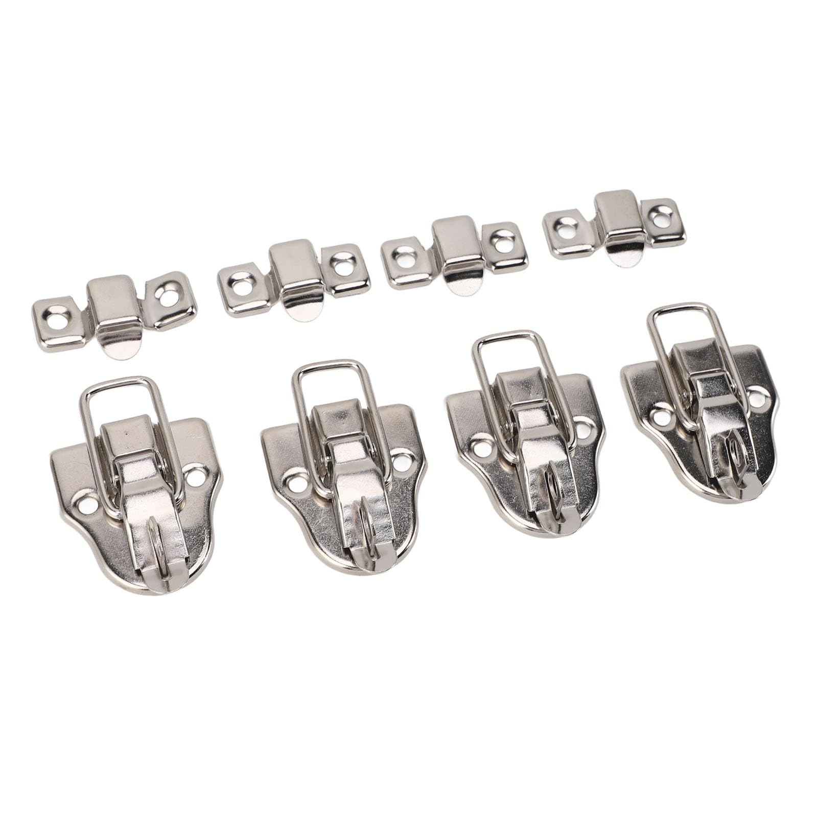 Tool Box Latch, Box Latch Vintage Duckbilled Cabinet Latches Catch with 32pcs Screws Duckbilled Box Hasp Lock Latches for Wood Boxes for Beauty Salon