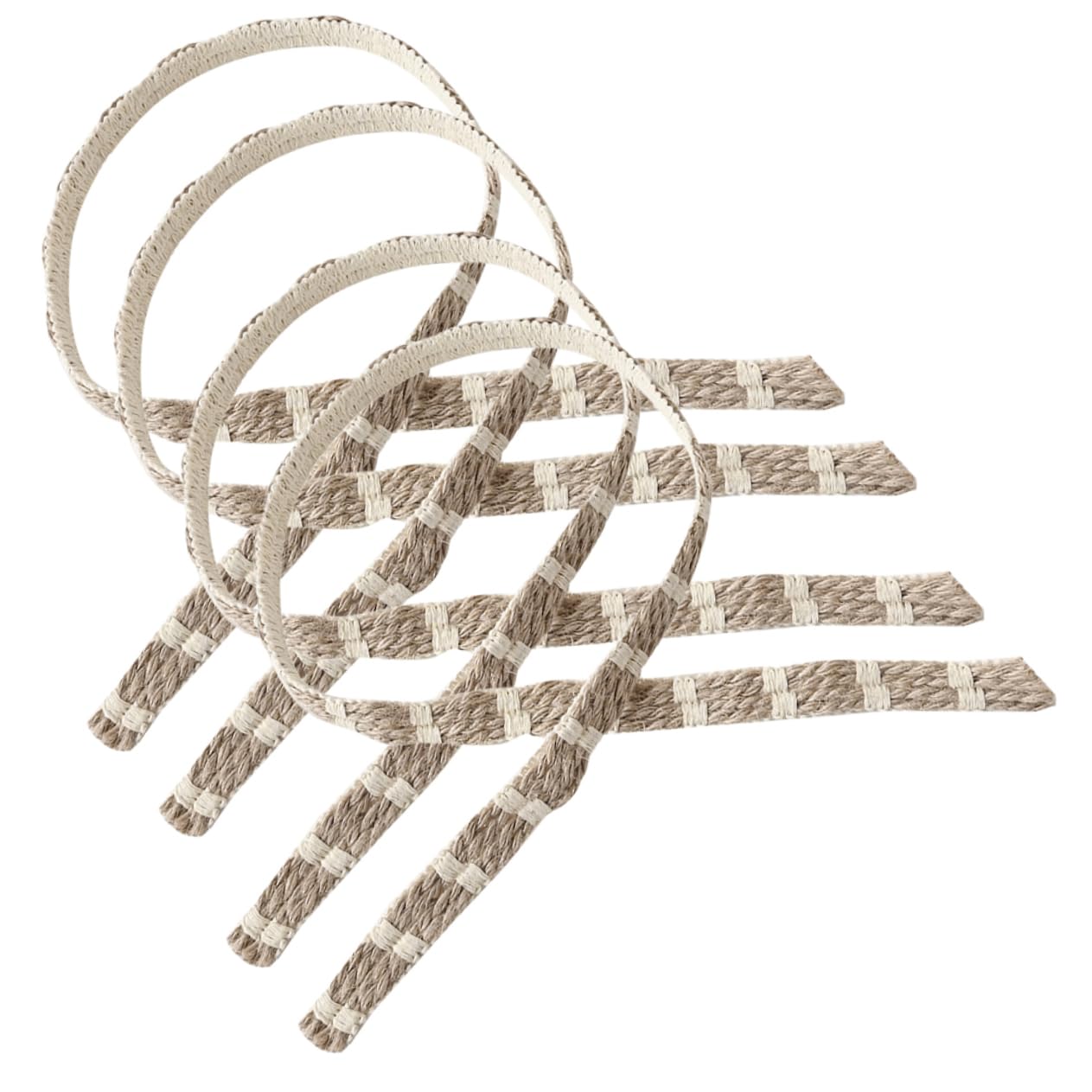 TOPBATHY 4 Set Corda per Tende Nastro Adesivo Pizzo per Tende Fermatende Ganci Decorazione Perlina Esterni Oro Porta Tende Casa Tende Fai da Te Doppia Tazza Ganci per Tende 4 Pezzi * 4