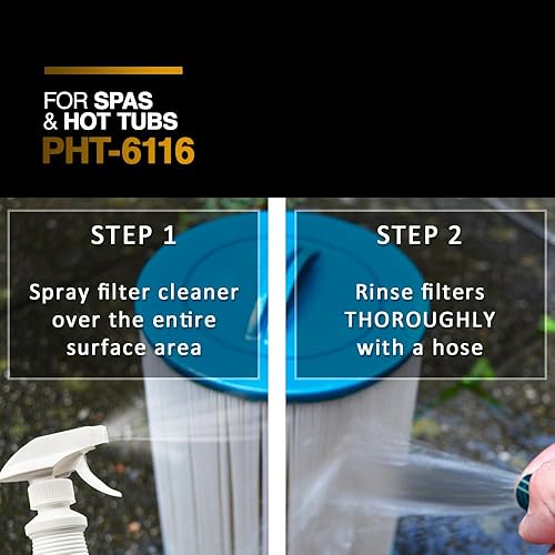 Miniatura 3 de Puri Tech Spa Spray Filter Cleaner 4 Pack Effectively Removes Minerals and Oils from Spa and Hot Tub Filter Cartridges 32oz