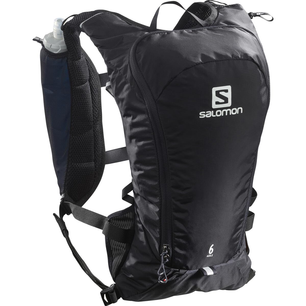 Salomon Agile 6 Gilet Unisex per Idratazione Trail Running Escursionismo MTB, Comfort dinamico, Accesso rapido, Versatilità
