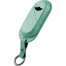 ontto Car Key Fob Cover Case Fit for Mini Cooper E/SE J01 Aceman J05 Countryman U25 Cooper S F65 F66 F67 2024 2025 Genuine Leather Vehicle Key Protector Full Protection, Blue
