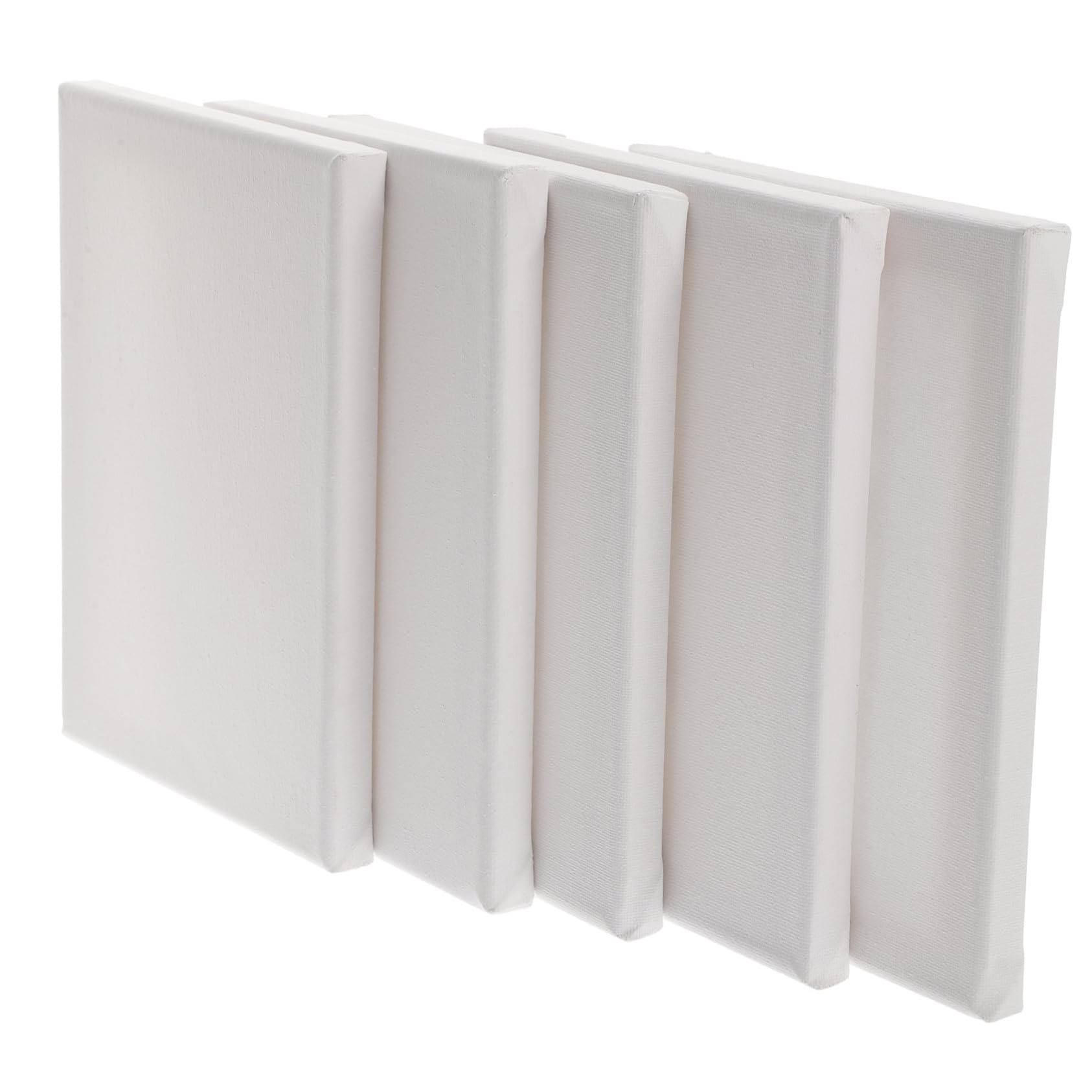 Lienzos enmarcados blancos de algodón para manualidades y proyectos creativos en casa pack de 5