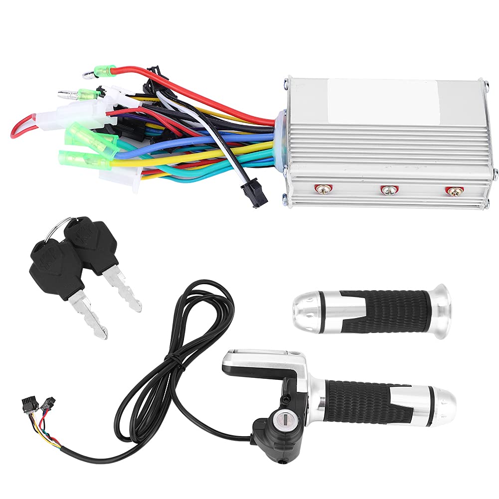 NDNCZDHC 250W 36V Electric Bike Motor Controller with LCD Panel Keys Handlebar Metal Waterproof Brushless Controller Kit for Ebike
