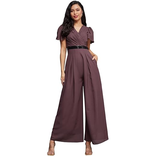 Miss Chase Womens Relaxed Fit Jumpsuit